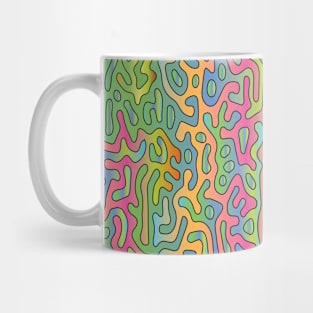 Seamless Turing Pattern Abstract Colored Mug